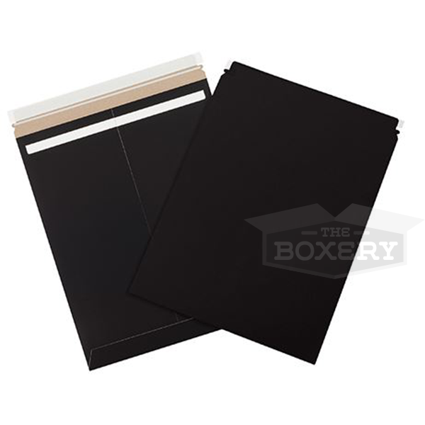 Black Self-Seal Flat Mailers 11x13 1/2 100/cs