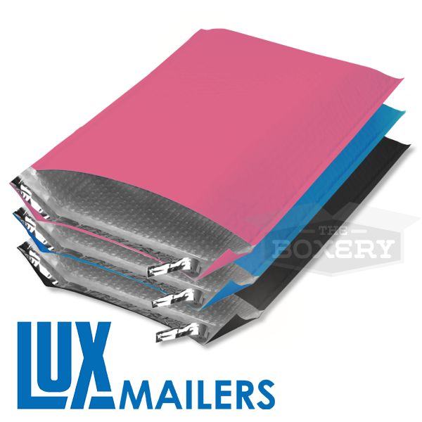 LUX Colored Poly Bubble Mailers