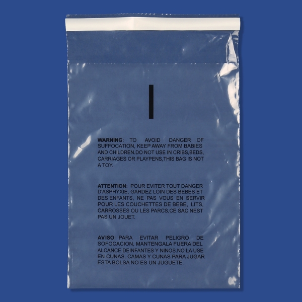 19x24'' Self-Seal Suffocation Warning Bags 500/cs