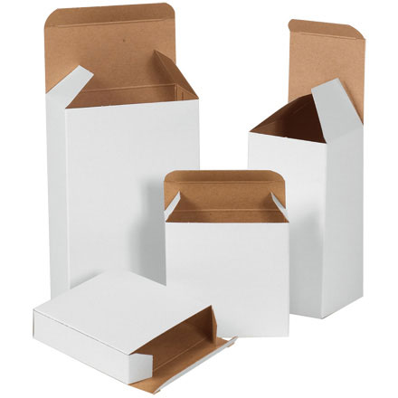Reverse Tuck Boxes 3 1/2x2 1/2x 5 1/2 250/cs White