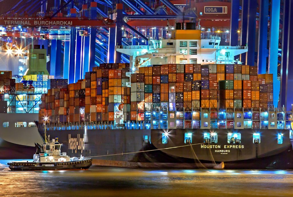 Cargo Ship on Sea