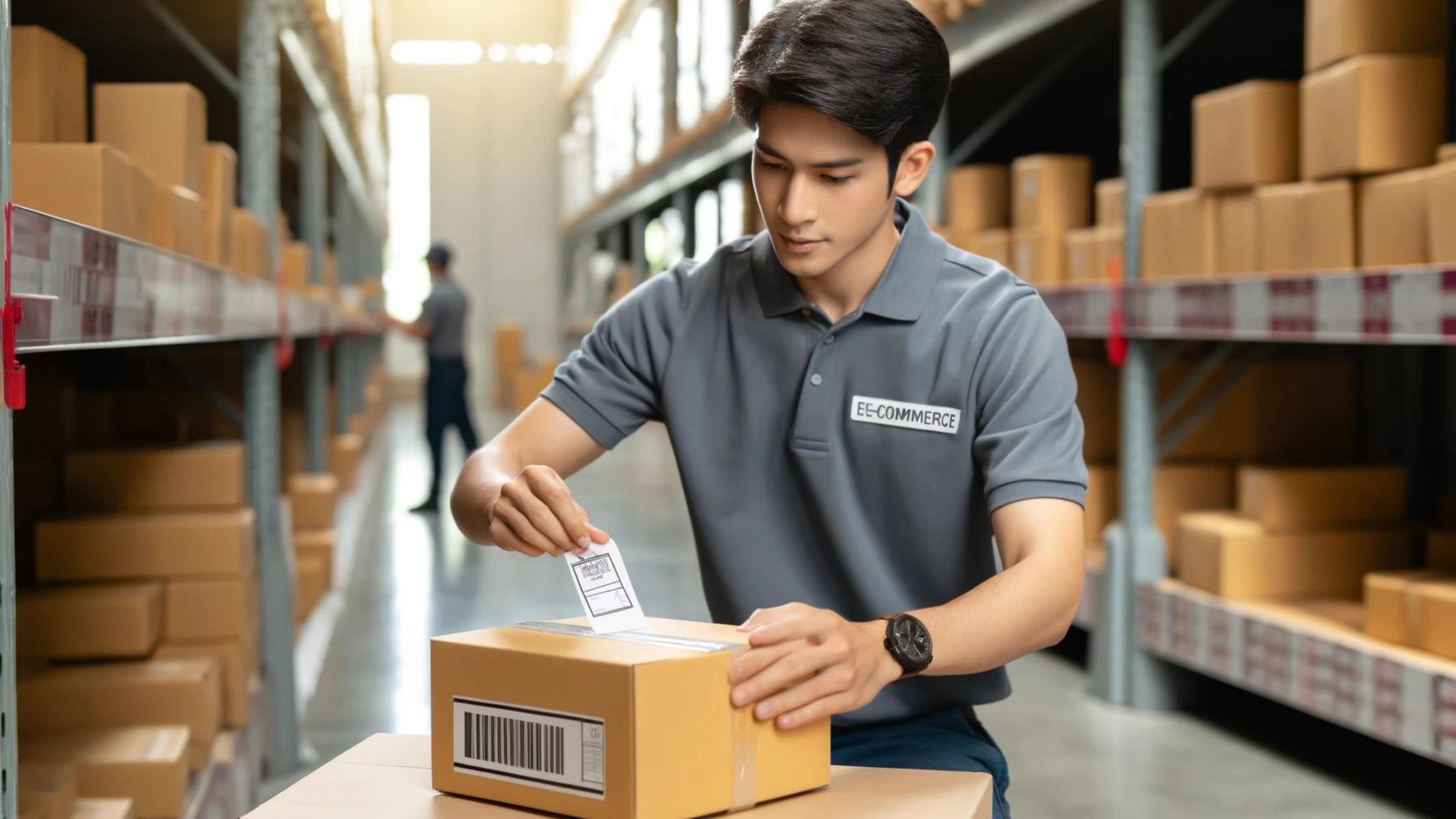 Where to Put the Shipping Label on a Cardboard Box