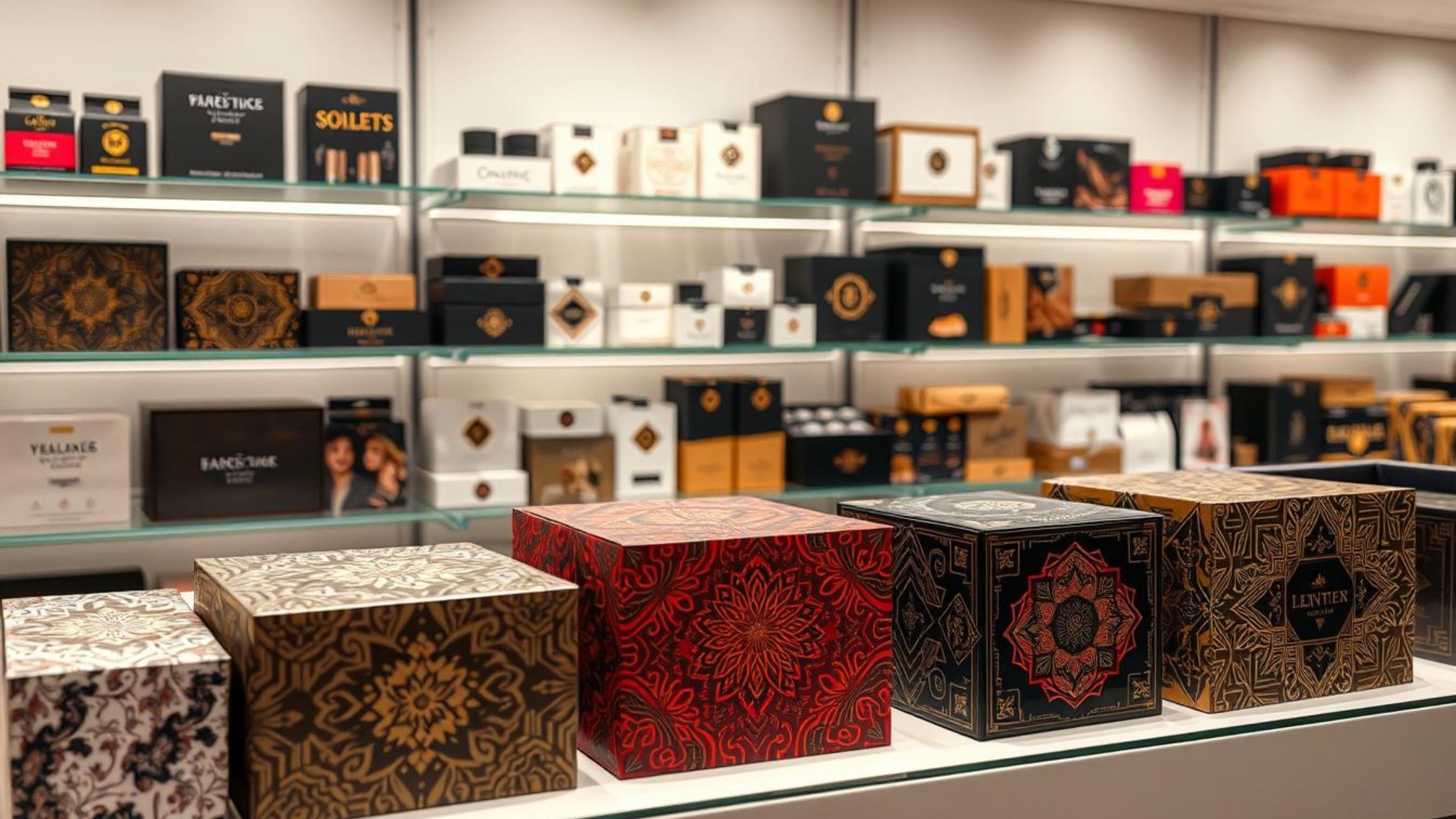 What makes printed boxes stand out in retail?