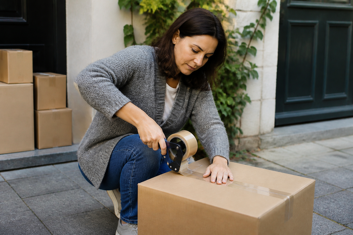 A step-by-step guide to applying packing tape for shipping heavy boxes properly