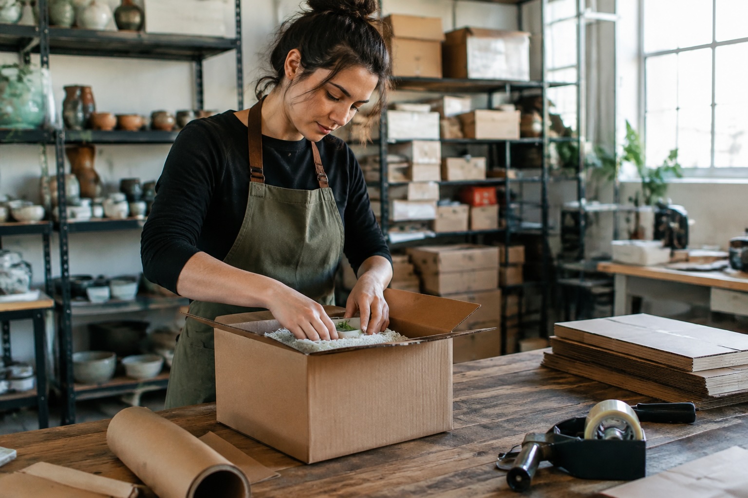 How a furniture accessories seller reduced void fill use by half with wholesale shipping boxes