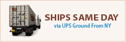 All Orders Ship Same Day via UPS Ground